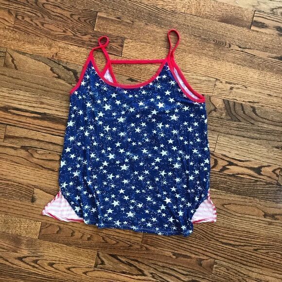 New CLOUD CHASER 4th of July Tank Top Flag Stars L - Picture 2 of 3